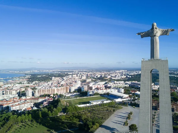 Lisszabon - Portugália szobor Cristo Rei — Stock Fotó