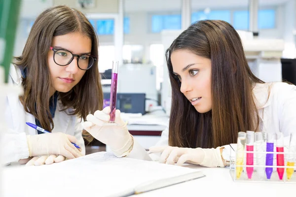 Kobiet-naukowców pracujących w laboratorium — Zdjęcie stockowe