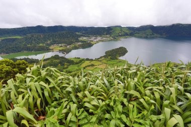 Lagoa das 7 Cidades (yedi şehirlerin Lagoon) - Azores - bağlantı noktası
