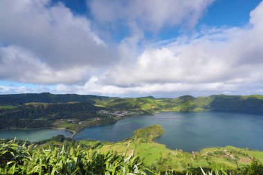 Lagoa das 7 Cidades (yedi şehirlerin Lagoon) - Azores - bağlantı noktası
