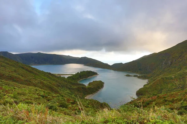 Lagoa (λιμνοθάλασσα της φωτιάς Fogo) — Φωτογραφία Αρχείου