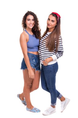 İki arkadaş Studio poz