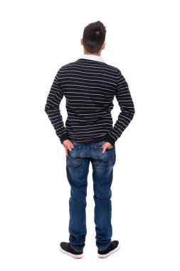 genç adam için açık sırt ile