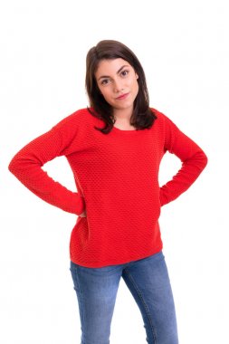 Kadın Sırtı kameraya karşı karşıya ile poz