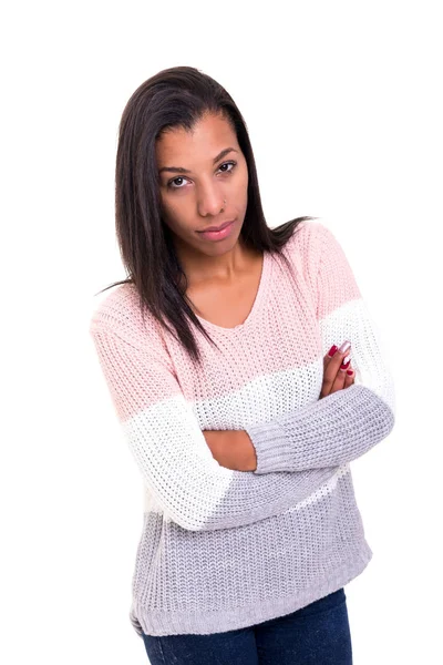 Stüdyo çekim genç Afrika kadın