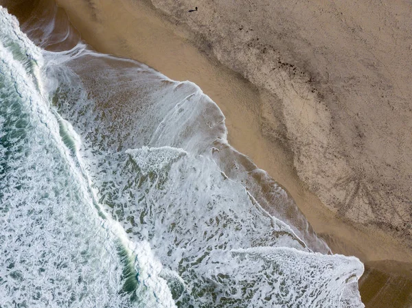 Drone Подання Красиві Португальська Пляж Коста Nova Робити Прадо Авейру — стокове фото