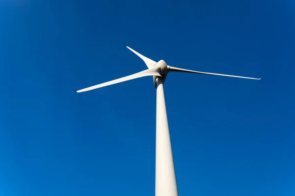 View Windmill Energy Turbine Blue Sky — Stock Photo, Image