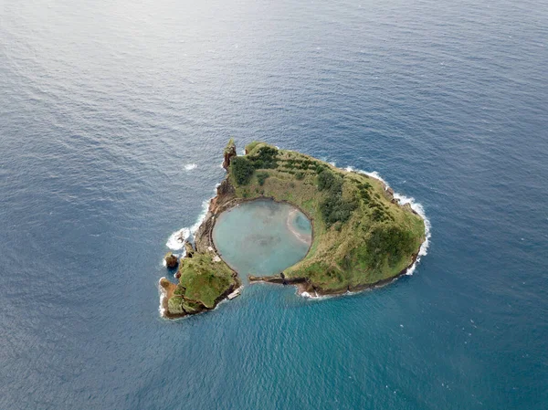 Αεροφωτογραφία Του Islet Vila Franca Campo Σάο Μιγκέλ Αζόρες Πορτογαλία — Φωτογραφία Αρχείου