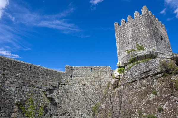 Sortelha zamek, zabytkowej miejscowości w pobliżu: Covilhã, Portugal — Zdjęcie stockowe