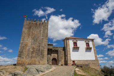 Belmonte castle. Tarihi köy Portekiz, Covilha yakınındaki