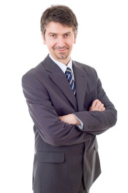 beyaz izole iş adam portresi