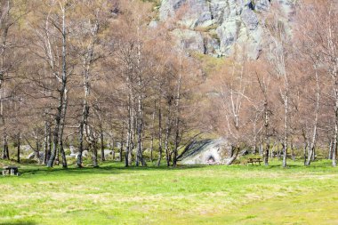 Serra da Estrela Doğal Parkı içinde Covao d'ametade. Portekiz