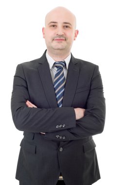 beyaz izole iş adam portresi