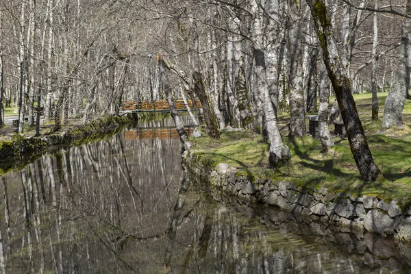 Covao d'ametade in the Serra da Estrela Natural Park. Portugal — Stock Photo, Image