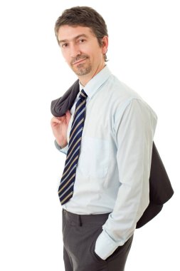 beyaz izole iş adam portresi