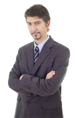 beyaz izole iş adam portresi