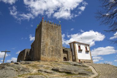 Belmonte castle. Tarihi köy Portekiz, Covilha yakınındaki