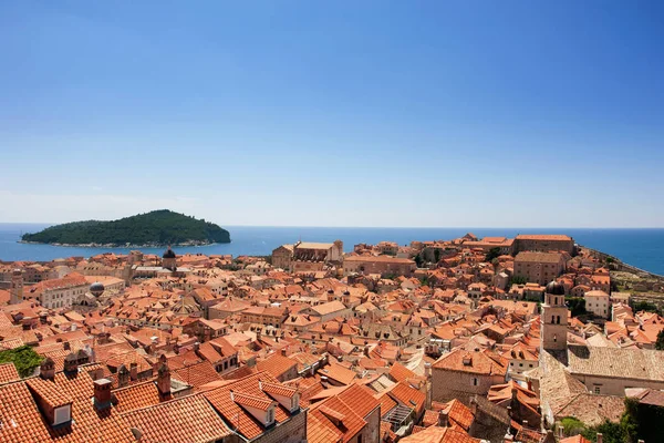 Dächer der Altstadt, Dubrovnik, Kroatien — Stockfoto