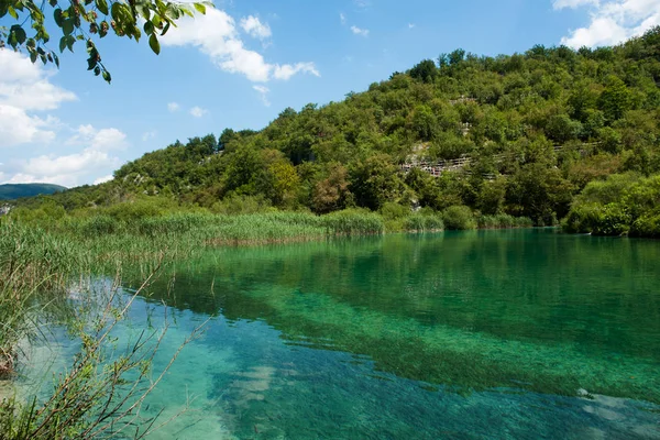 Plitvice झीलों राष्ट्रीय उद्यान, क्रोएशिया में दृश्य — स्टॉक फ़ोटो, इमेज