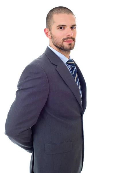 Porträt eines jungen Geschäftsmannes isoliert auf Weiß — Stockfoto