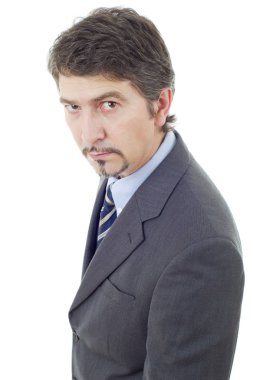 delice işte adam portre üzerinde beyaz izole