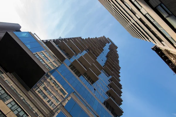 Vy över New York. Fasaderna av skyskrapor — Stockfoto