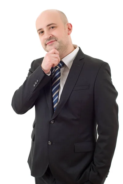 Young business man portrait isolated on white — Stock Photo, Image