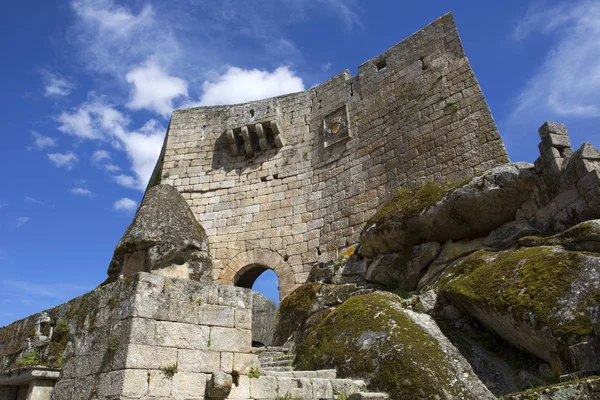 Sortelha zamek, zabytkowej miejscowości w pobliżu: Covilhã, Portugal — Zdjęcie stockowe