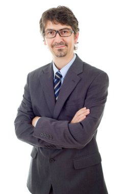 beyaz izole iş adam portresi