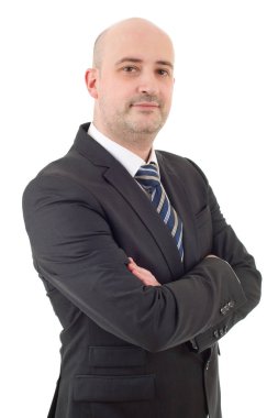beyaz izole iş adam portresi