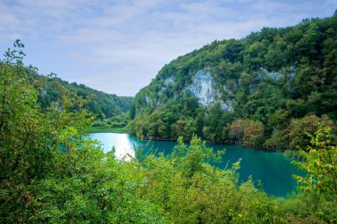 Hırvatistan 'ın Plitvice Gölleri Ulusal Parkı manzarası