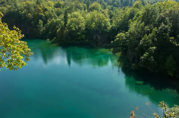 Hırvatistan 'ın Plitvice Gölleri Ulusal Parkı manzarası