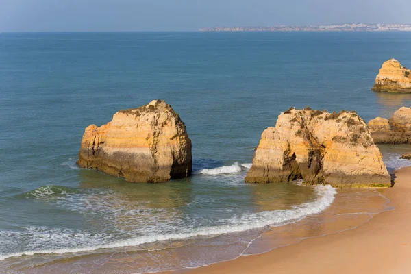 Praia da Rocha plajı, Algarve, Portekiz — Stok fotoğraf