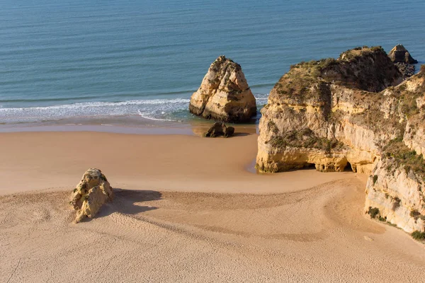 Praia da Rocha, Algarve, Portekiz doğal taş — Stok fotoğraf