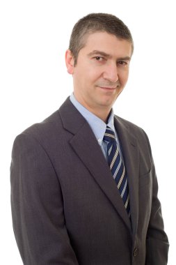 izole mutlu iş adam portresi