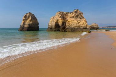 Praia da Rocha plajı, Algarve, Portekiz