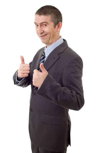 Businessman thumb up — Stock Photo, Image