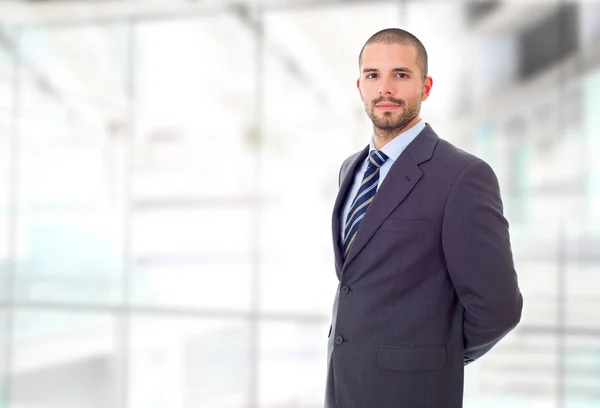 Retrato del hombre de negocios feliz en la oficina —  Fotos de Stock