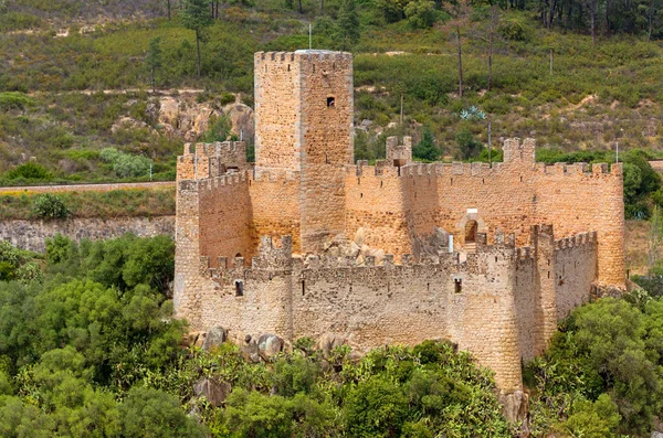 Almourol hrad je středověký hrad ve středním Portugalsku — Stock fotografie