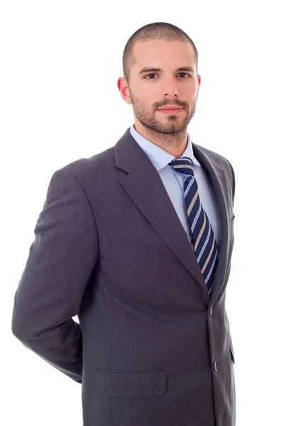 Young business man portrait isolated on white — Stock Photo, Image