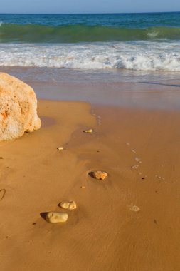 Albufeira, Algarve 'deki güzel sahil, Portekiz' in güneyi.