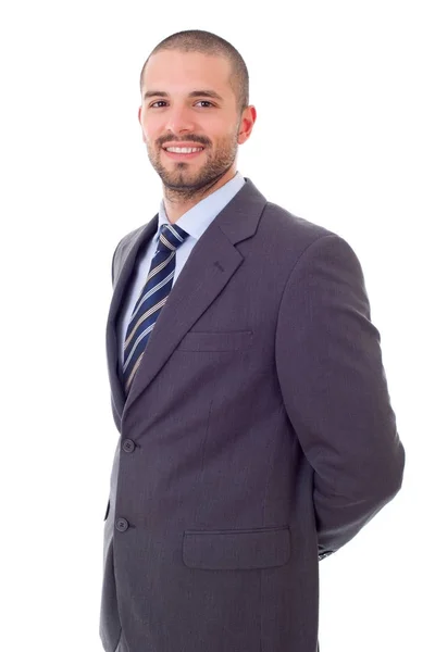Happy business man portrait isolated on white — Stock Photo, Image