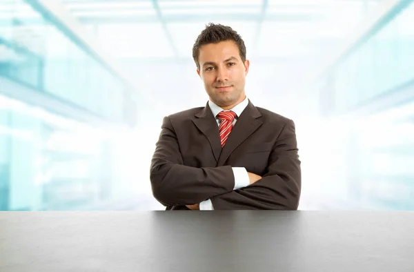 Happy business man portrait at the office — Stock Photo, Image
