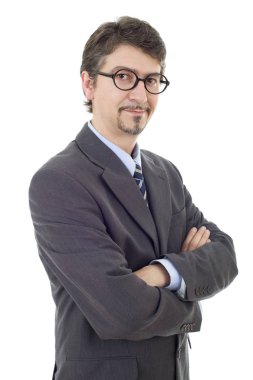 beyaz izole iş adam portresi