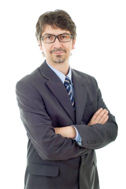 beyaz izole iş adam portresi