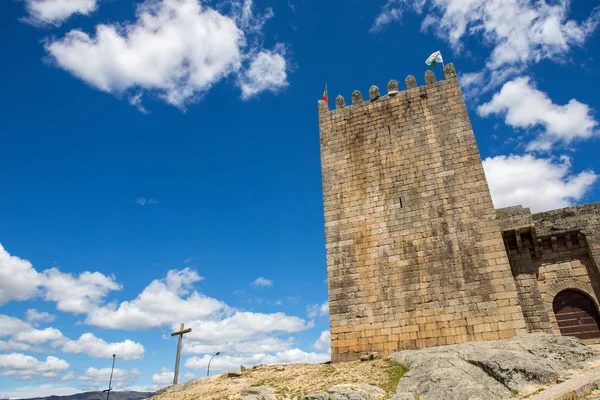 Belmonte zamku. Historyczne wsi w Portugalii, w pobliżu lotniska Covilhã — Zdjęcie stockowe