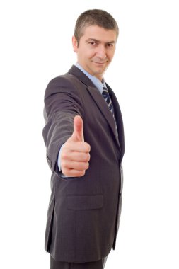 işadamı başparmak yukarı