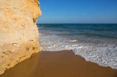 Albufeira, Algarve 'deki güzel sahil, Portekiz' in güneyi.