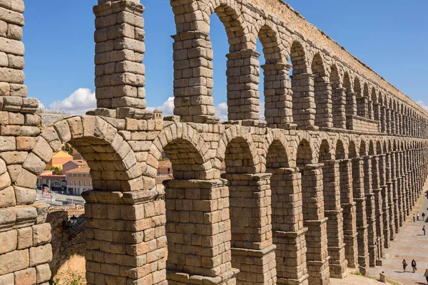 Romeins Aquaduct van Segovia — Stockfoto
