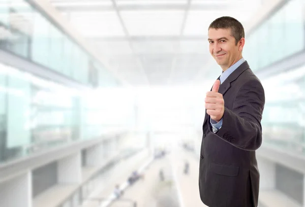 Businessman thumb up — Stock Photo, Image